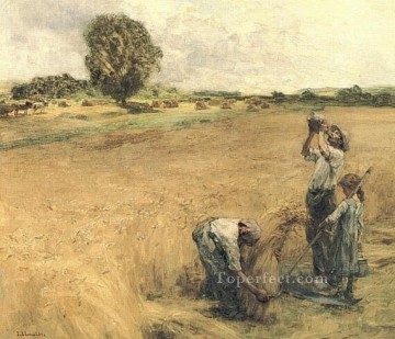 レオン・オーギュスティン・レルミット Painting - Moissonneur buvant a la gourde ou la Soif 田園風景 農民 レオン・オーギュスティン・レルミット